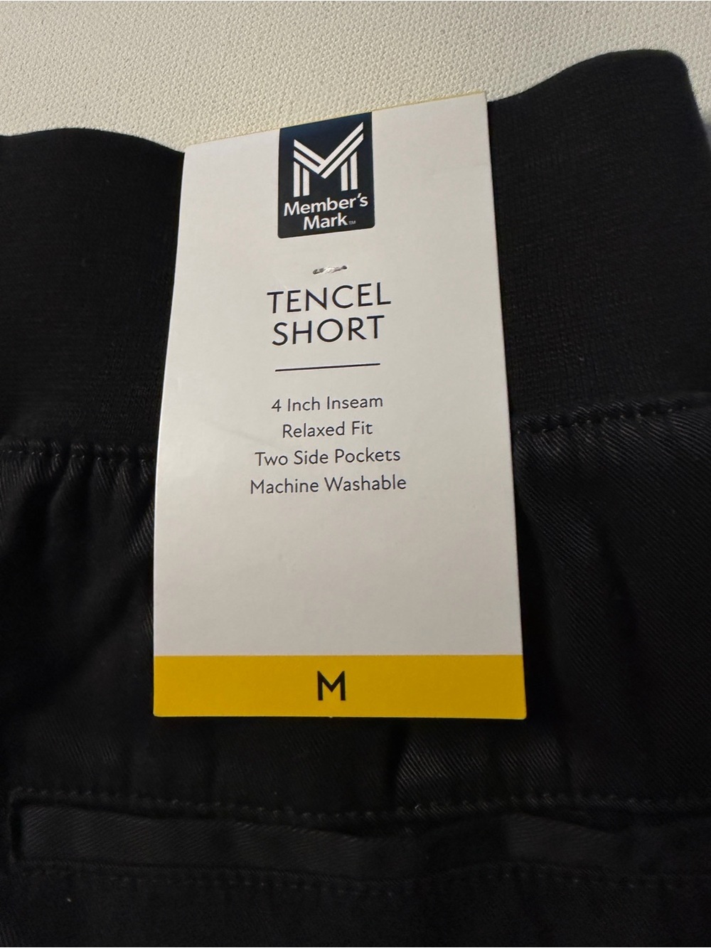 NWT Women's Member's Mark 4" Tencel Short Elastic Waist Short Size Medium (D2) - Picture 6 of 6